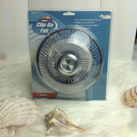 Auto Expressions Clip-On Fan Silver NIP Oscillates Great for an older vehicle - Picture 3 of 7